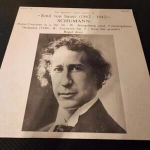 emil von sauer schumann vinyl regal discs vinyl